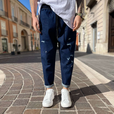Jeans Japan blu con rotture - FLAG STORE